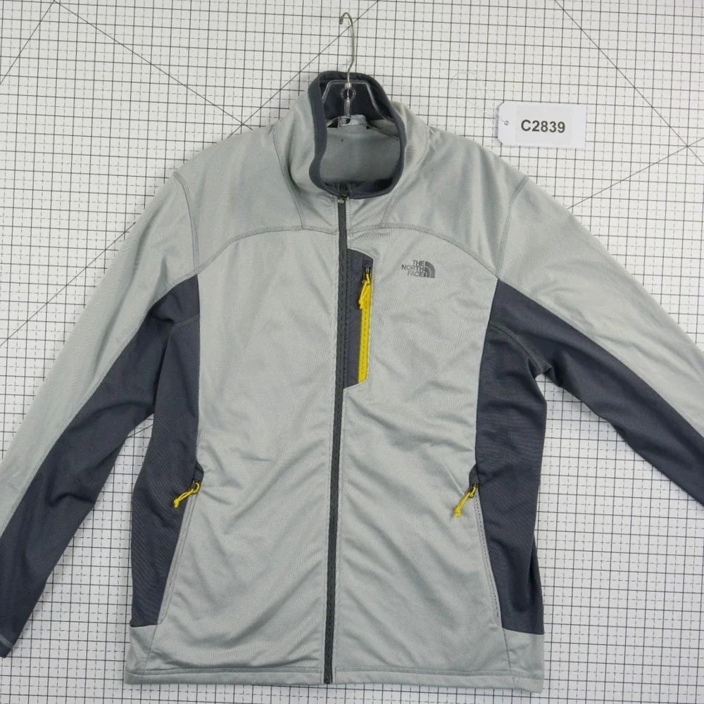 The North Face Fleece Jacket Men's Size XL Grey Full Zip‎ Colorblock